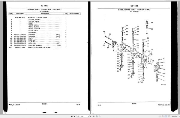 Komatsu Forklift Truck FB18MG 3 23001A up Part Manual PM177 2