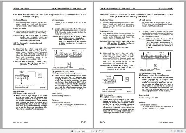 Komatsu Forklift Truck FB20AHB 12 M237 830001 up Shop Manual BHA12E1 05 2