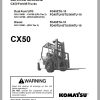 Komatsu Forklift Truck FD45TU 10 133001 up Shop Manual SM203 1