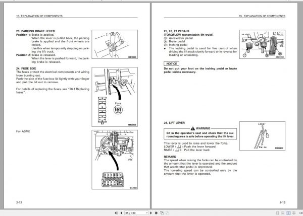 Komatsu Forklift Truck FD50E 7 Operation Maintenance Manual 2011 TEN00576 00 2