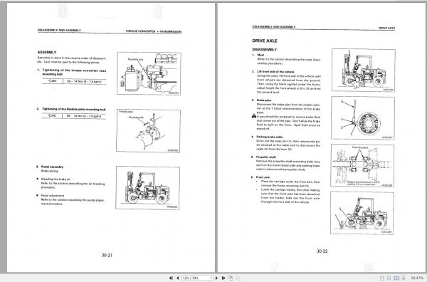 Komatsu Forklift Truck FD50T 7 DX20 Series Shop Manual SM181 2