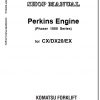 Komatsu Forklift Truck FD60E 7 Perkins Enigne Phaser 1000 Series for CX DX20 EX Shop Manual BEE06EZ 01 1