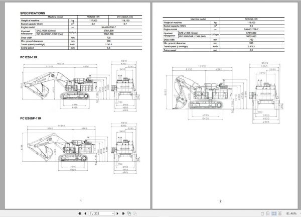 Komatsu Hydraulic Excavator Updated 2022 7.75 GB PDF Shop Manual Operator Maintenance Circuit Diagram 10