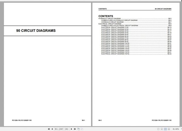 Komatsu Hydraulic Excavator Updated 2022 7.75 GB PDF Shop Manual Operator Maintenance Circuit Diagram 14