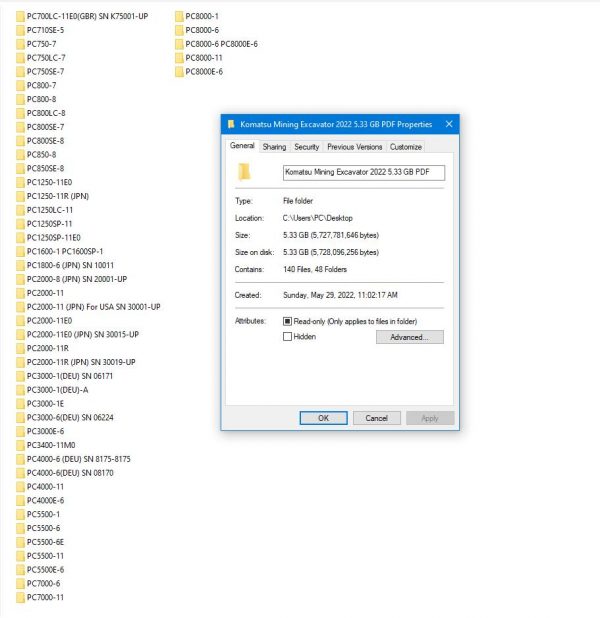 Komatsu Mining Excavator 5.33 GB PDF 2022 Shop Manual Operator Maintenance Circuit Diagram 1