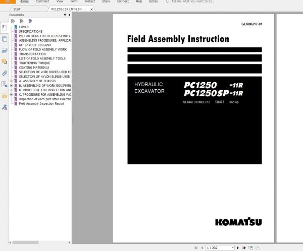 Komatsu Mining Excavator 5.33 GB PDF 2022 Shop Manual Operator Maintenance Circuit Diagram 2