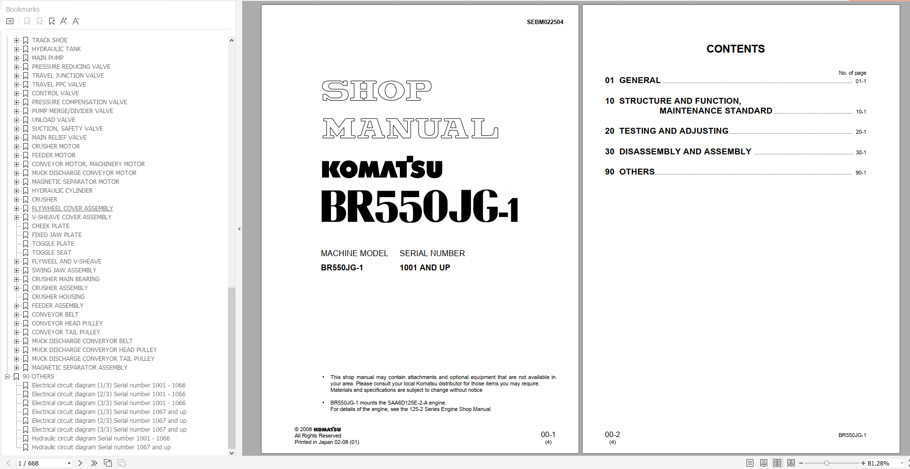 Komatsu Mobile Crushers And Recyclers 2022 PDF Shop Manual Circuit Diagram 1