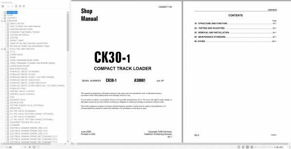 Komatsu Skid Steer Loaders 2022 PDF Shop Manual Circuit Diagram 3