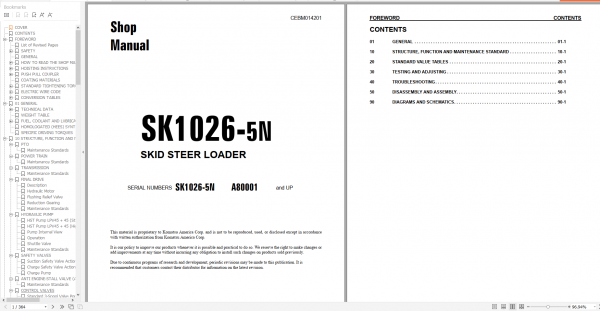 Komatsu Skid Steer Loaders 2022 PDF Shop Manual Circuit Diagram 5