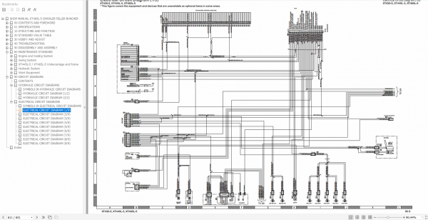 Komatsu Track Feller Buncher Harvesters 2022 PDF Shop Manual Operator Maintenance Manual Circuit Diagram 5