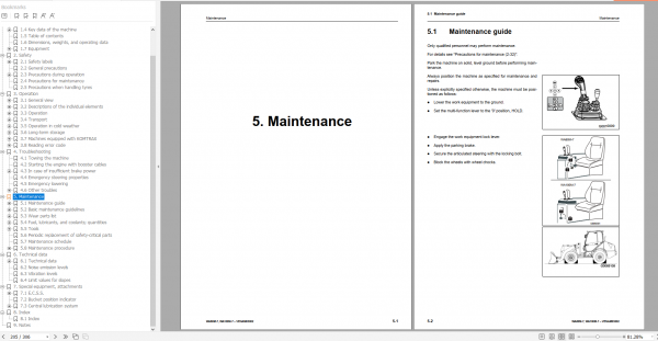 Komatsu Wheel Loader 2022 PDF Shop Manual Operator Maintenance Manual 3