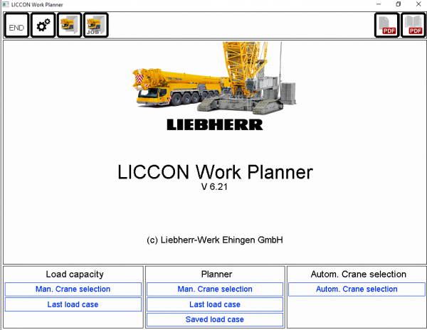 Liebherr LICCON Universal Work Planner V6.21 Compact Crane LTC 1045 3.1 45 Ton 8