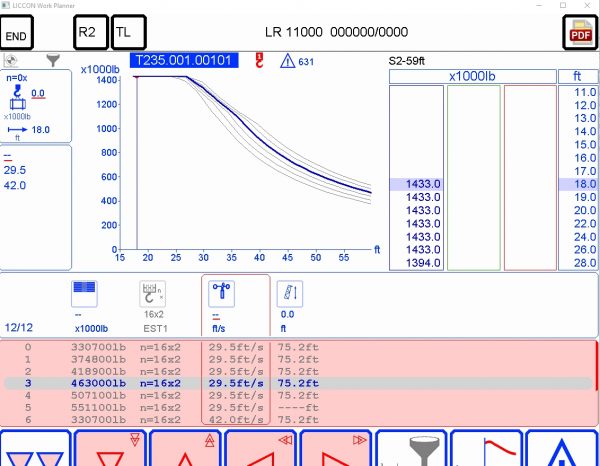Liebherr LICCON Universal Work Planner V6.21 Crawler Crane LR 11000 1000 Ton 13