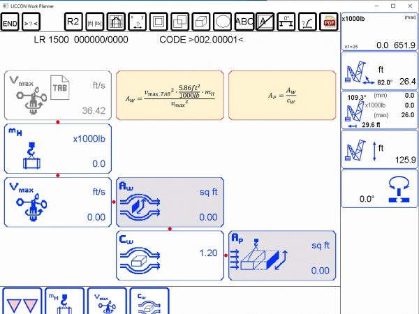 Liebherr LICCON Universal Work Planner V6.21 Crawler Crane LR 1500 500 Ton 15