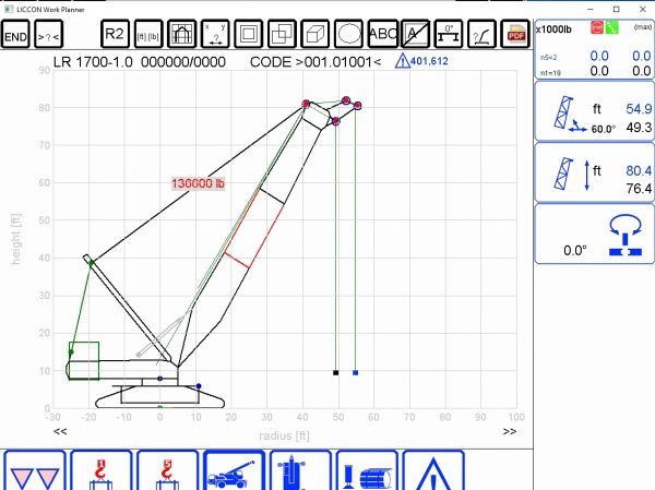 Liebherr LICCON Universal Work Planner V6.21 Mobile Crane LR 1700 1.0 700 Ton 17