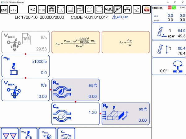 Liebherr LICCON Universal Work Planner V6.21 Mobile Crane LR 1700 1.0 700 Ton 19