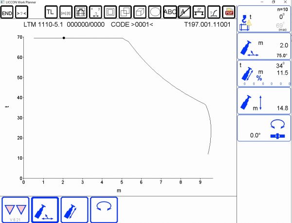 Liebherr LICCON Universal Work Planner V6.21 Mobile Crane LTM 1110 5.1 110 Ton 5