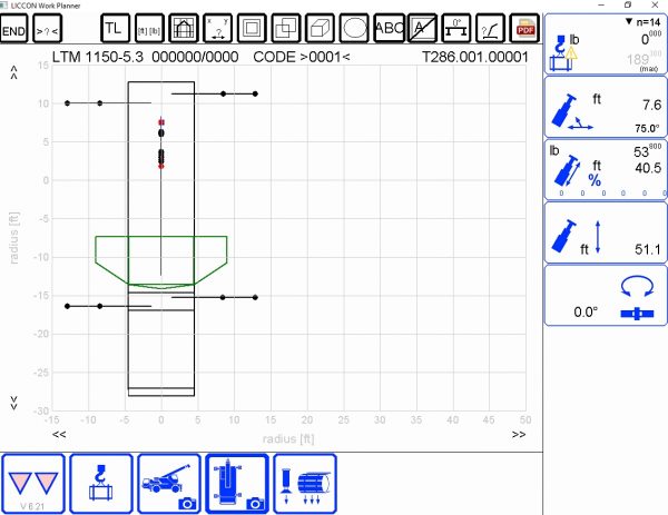 Liebherr LICCON Universal Work Planner V6.21 Mobile Crane LTM 1150 5.3 150 Ton 4