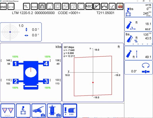 Liebherr LICCON Universal Work Planner V6.21 Mobile Crane LTM 1220 5.2 220 Ton 5