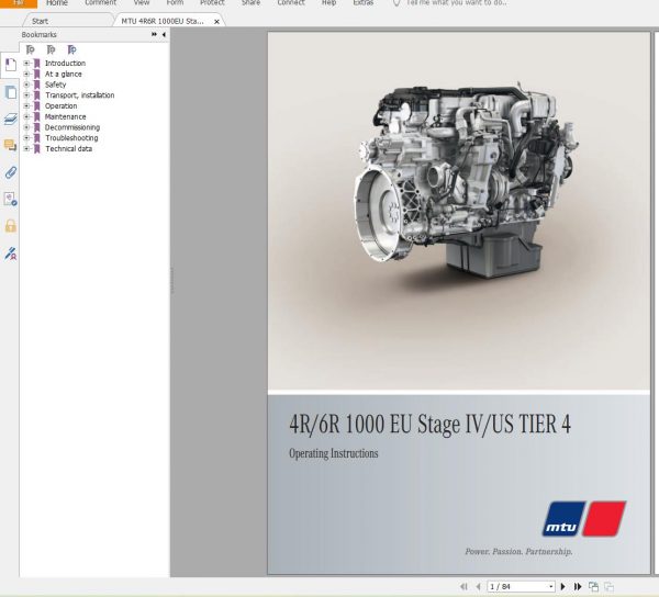 MTU Marine Diesel Engine PDF Manual Collection DVD 0