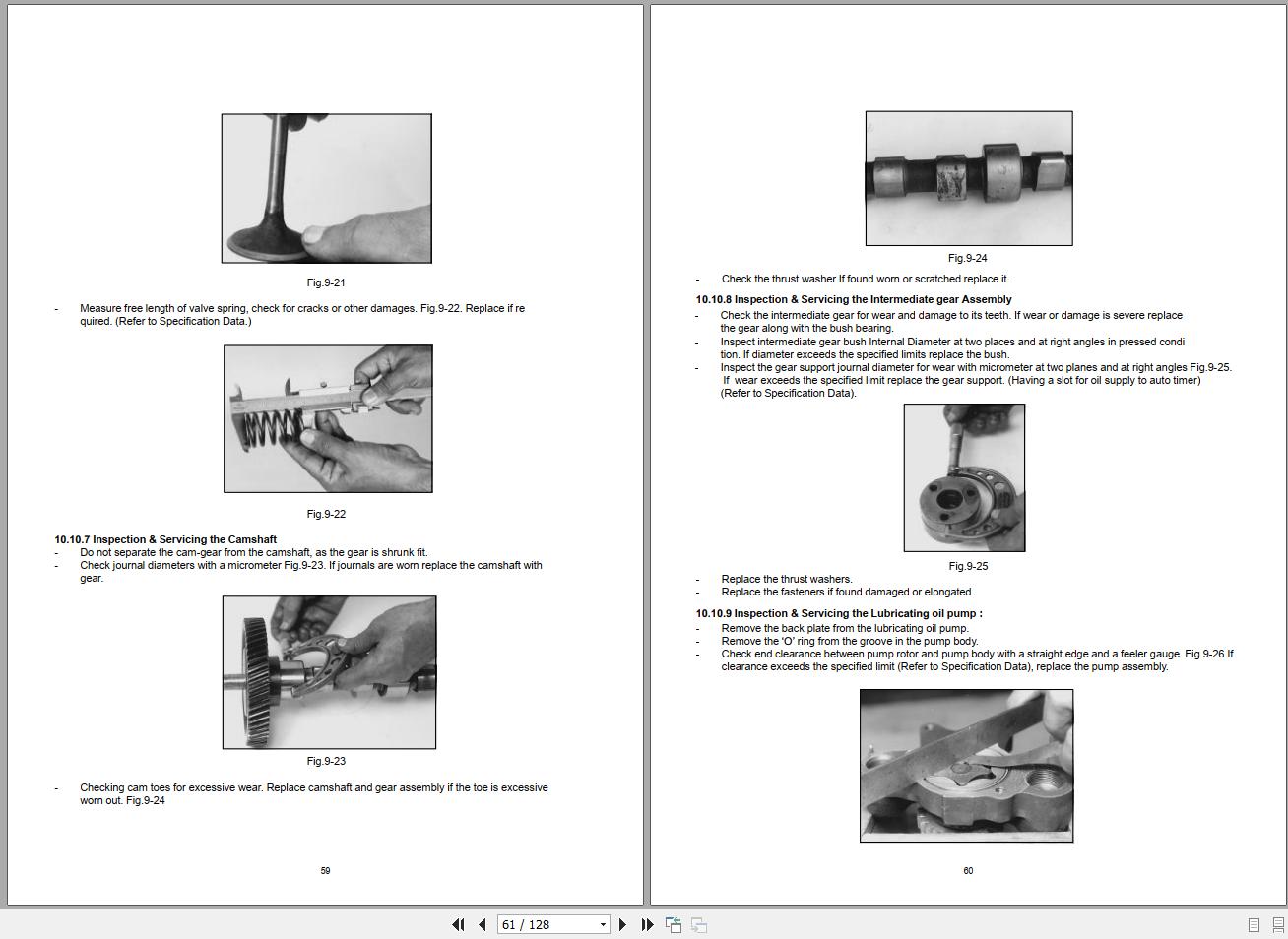 Manitou Kirloskar Engine 4R1040 Service Manual 53112662B