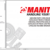 Manitou Telehandler MT X 733 Repair Manual Operators Manual and Part Manual 3