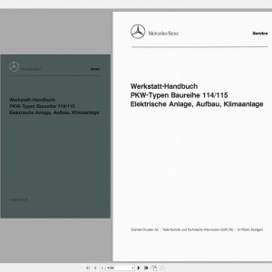 Mercedes Benz 3.99GB Old Model Collection Manuals PDF 1