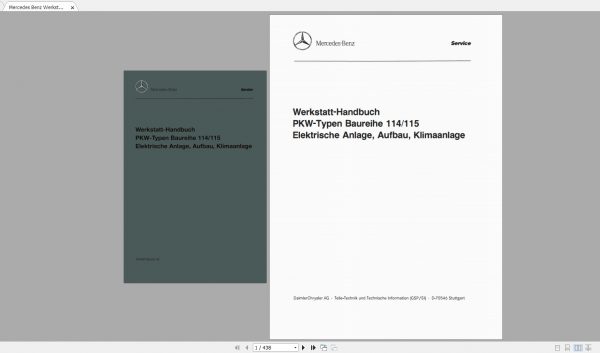 Mercedes Benz 3.99GB Old Model Collection Manuals PDF 1