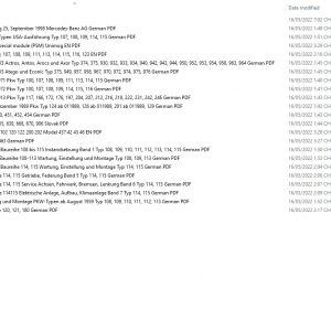 Mercedes Benz 3.99GB Old Model Collection Manuals PDF 2