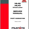 Mustang All Wheel Steer Loader ML42 ML43 Service Manual 50940189A 05 1