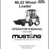 Mustang All Wheel Steer Loader ML52 Operators Manual 909893A 1