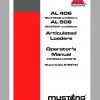 Mustang Articulated Loaders AL406 AL506 Operators Manual 918444A 1