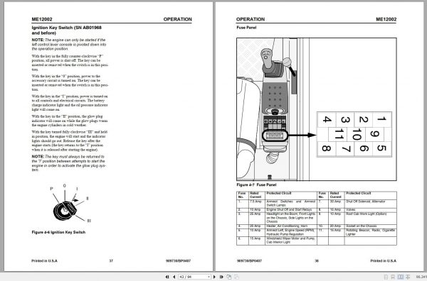 Mustang Compact Excavator 12002 Operators Manual 909730B 04 2