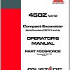 Mustang Compact Excavator 450Z NXT2 SN 00701 and Up Operators Manual 50940408B 07 1