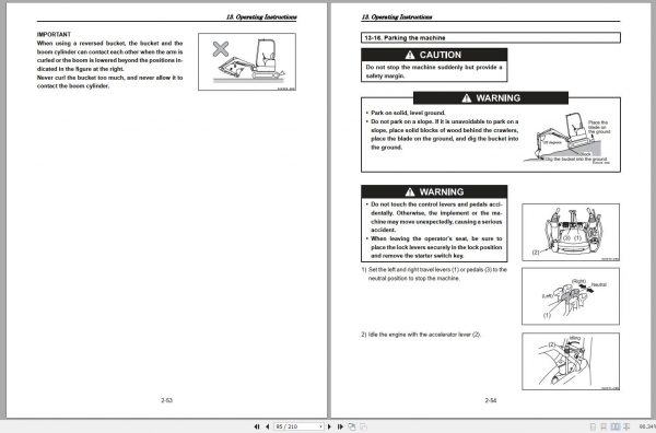 Mustang Compact Excavator Z17 Gen2 S.N 00701 and Up Operators Manual 50940306B 07 2