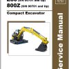 Mustang Compact Excavator Z80 800Z SN 00701 00900 Service Manual 50940321A 02 1