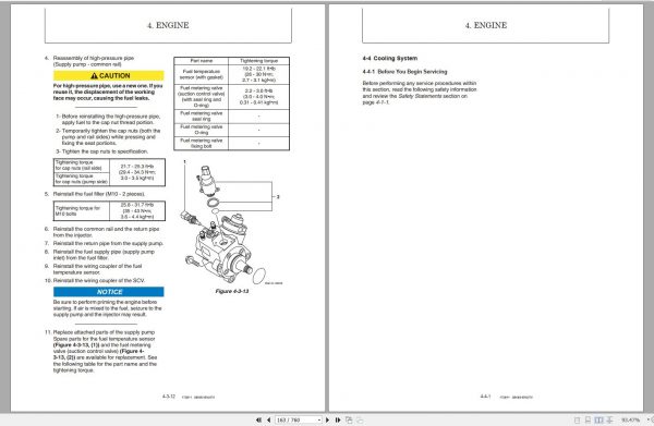 Mustang Compact Excavator Z80 GEN2 800Z NXT2 SN 00901 Up Service Manual 50940326A 05 2