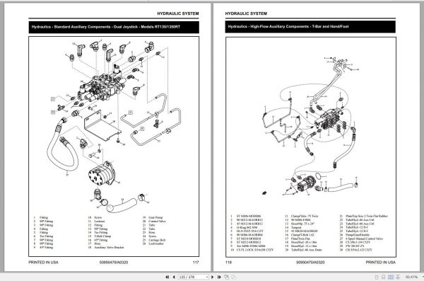 Mustang Compact Track Loader 1350RT 1650RT Service Manual 50950470A 03 2