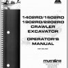 Mustang Crawler Excavator 1402RD 1502RD 1902RD 2202RD Operators Manual 000 49991A 1