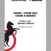 Mustang Skid Steer Loader 1050R 1050R EU X Series Operators Manual 50950262G 05 1