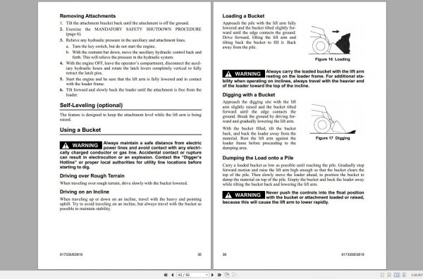 Mustang Skid Steer Loader 2026 2026EU 2041 2041EU Operators Manual 917335E 2