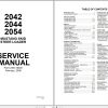 Mustang Skid Steer Loader 2042 2044 2054 Service Manual 000 78025 1