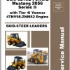 Mustang Skid Steer Loader 2056 Series II SN 003301 Up Service Manual 50950037 02 1 1