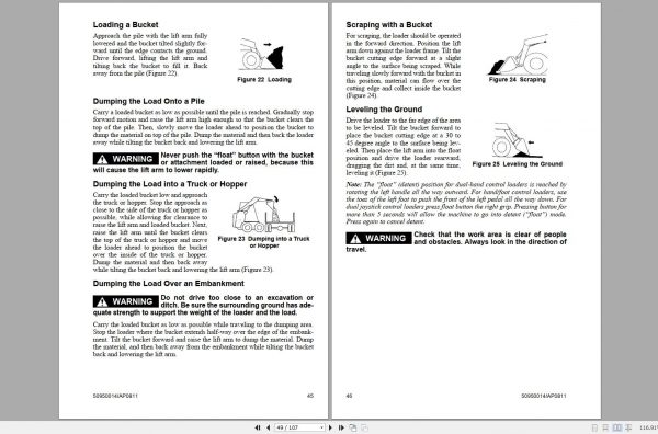 Mustang Skid Steer Loader 2056 Series II SN 003301 and Up Operators Manual 50950014A 2