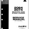 Mustang Skid Steer Loader 2064 2074 Service Manual 000 88025 1