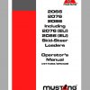 Mustang Skid Steer Loader 2066 2076 2086 Operators Manual 917083G 1