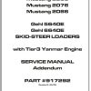 Mustang Skid Steer Loader 2066 2076 2086 with Tier 3 Yanmar Engine Service Manual 917292B 1
