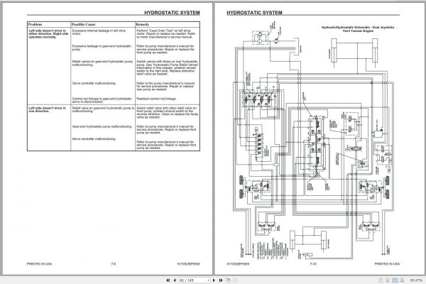 Mustang Skid Steer Loader 2066 2076 2086 with Tier 3 Yanmar Engine Service Manual 917292B 2