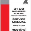 Mustang Skid Steer Loader 2109 SN 802901 Up Service Manual 917229 05 1