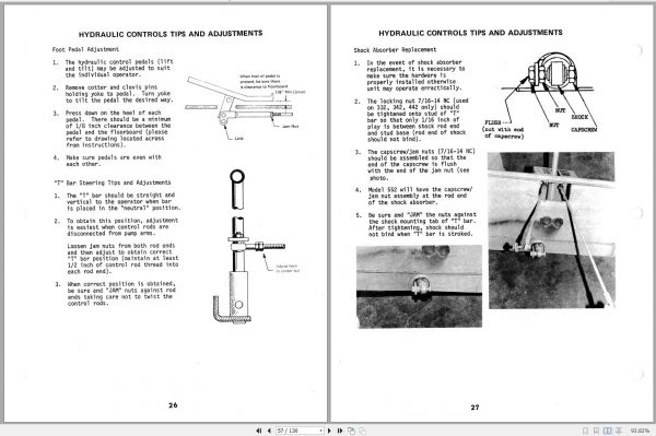 Mustang Skid Steer Loader 332 342 442 552 Service Manual 087 00184 2